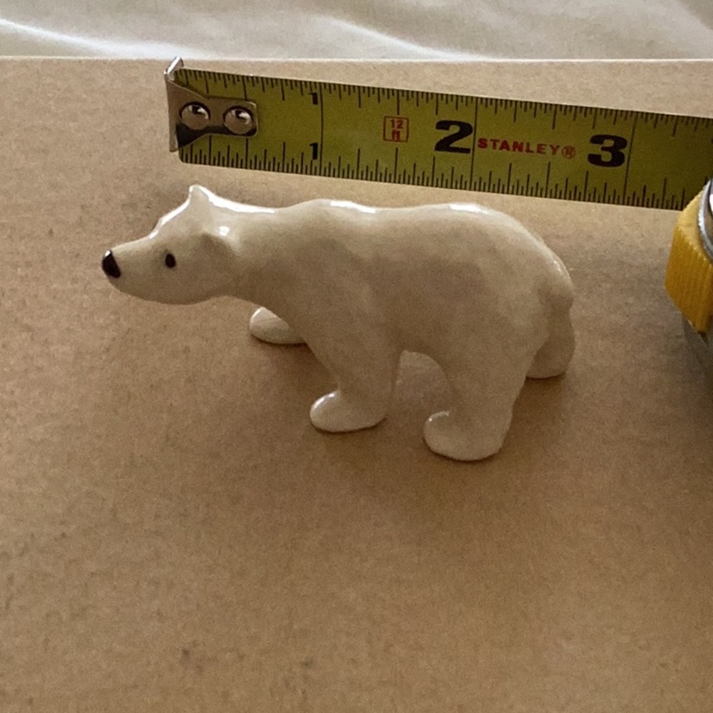 Ceramic Polar Bear Figurine